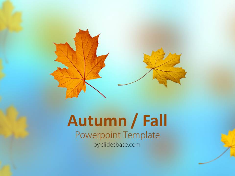 Autumn / Fall Powerpoint Template Slidesbase