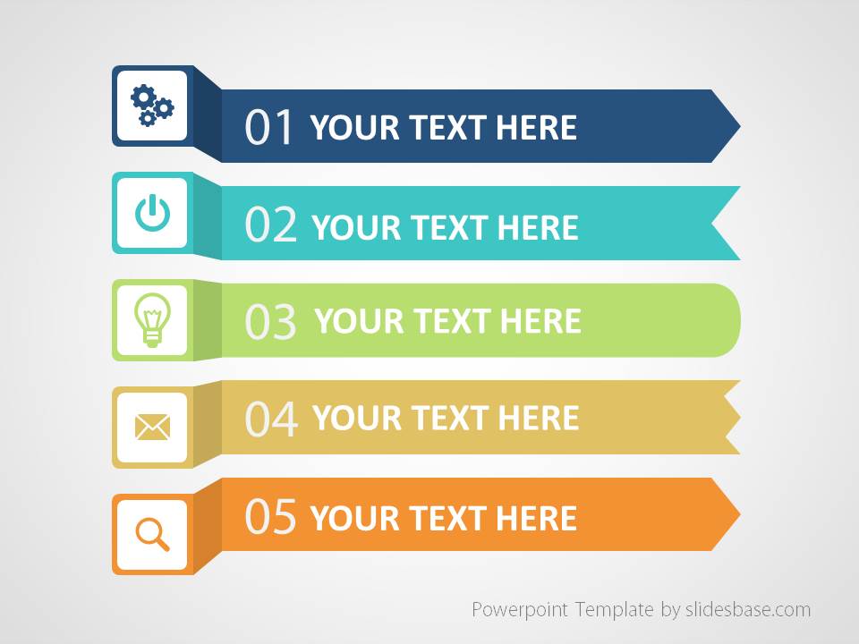colorful list banner infographic diagram powerpoint template Slide1 1