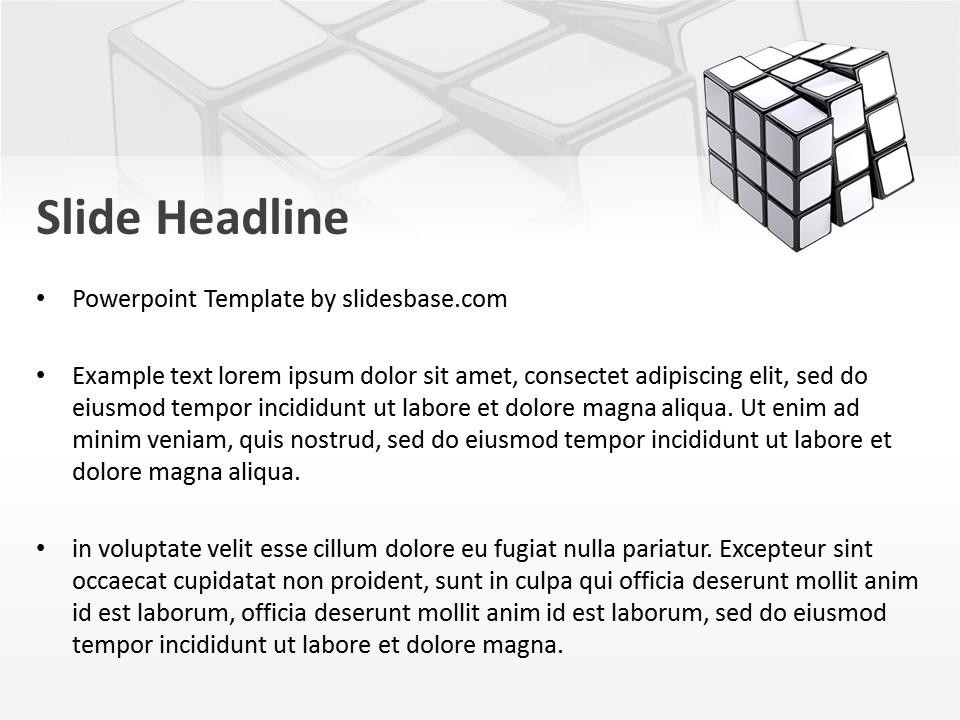 white-rubik-s-cube-powerpoint-template-slidesbase