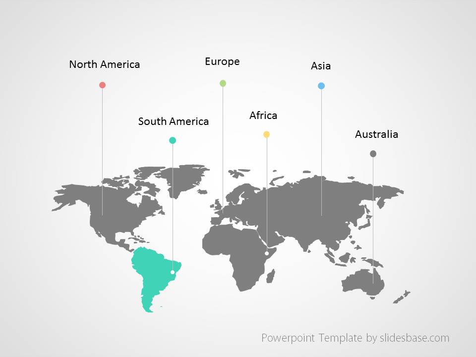World Map Infographic Powerpoint Template | Slidesbase