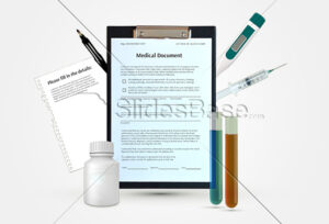 3d-medical-papers-healthcare-concept-stock-photo