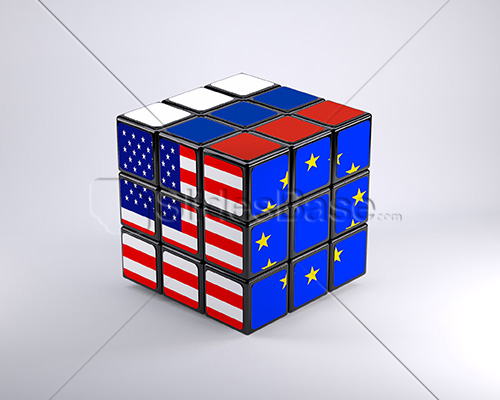 russia-usa-european-union-flags-on-rubiks-cube-3d-stock-photo