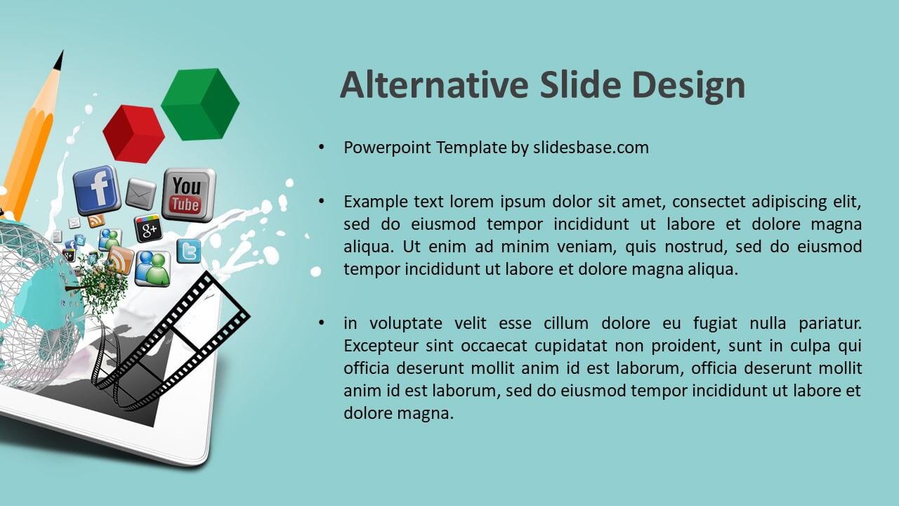 Creative Design PowerPoint Template  Slidesbase Intended For Multimedia Powerpoint Templates
