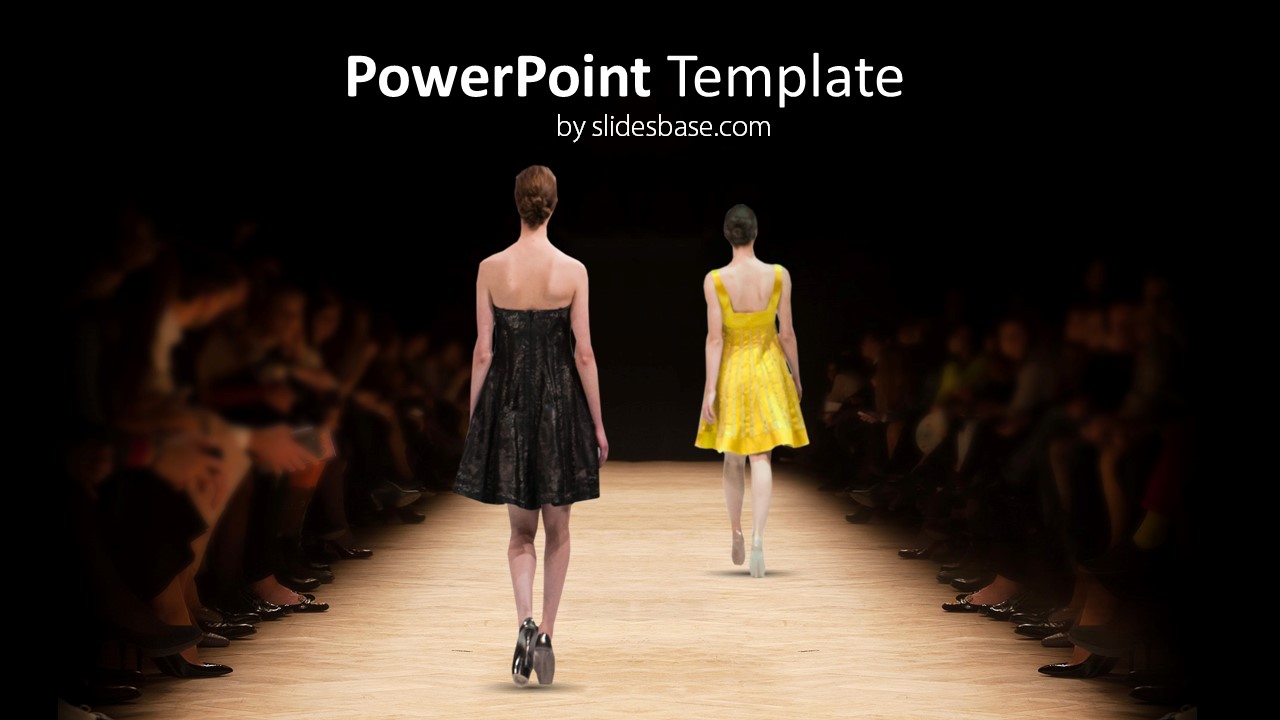 Catwalk & Fashion – PowerPoint Template | Slidesbase