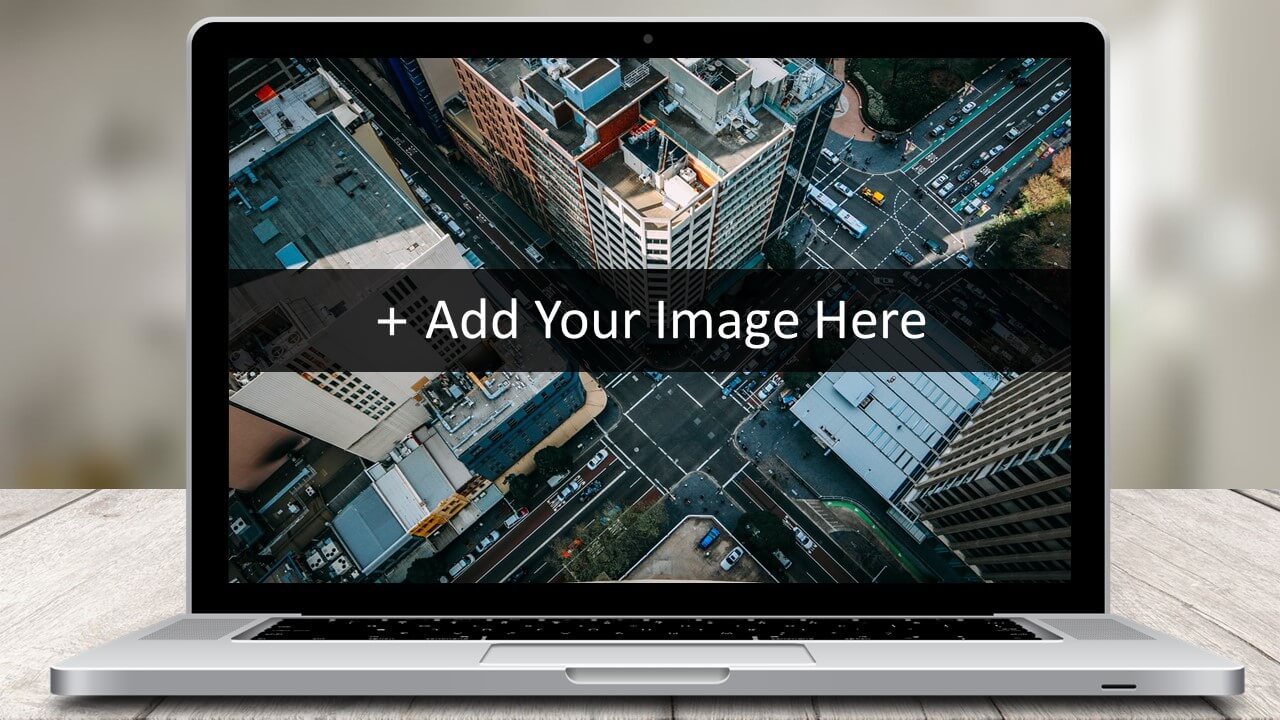 Laptop Screen PowerPoint Template | Slidesbase