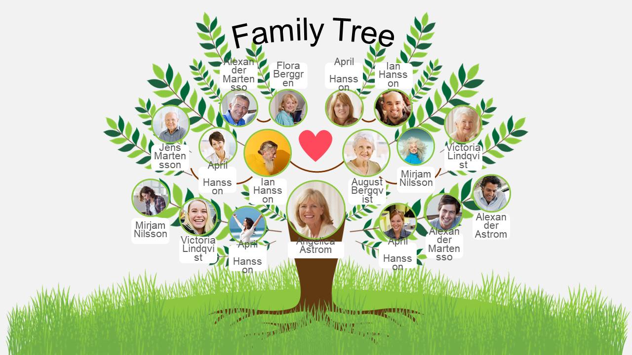 Family Tree Template For PowerPoint