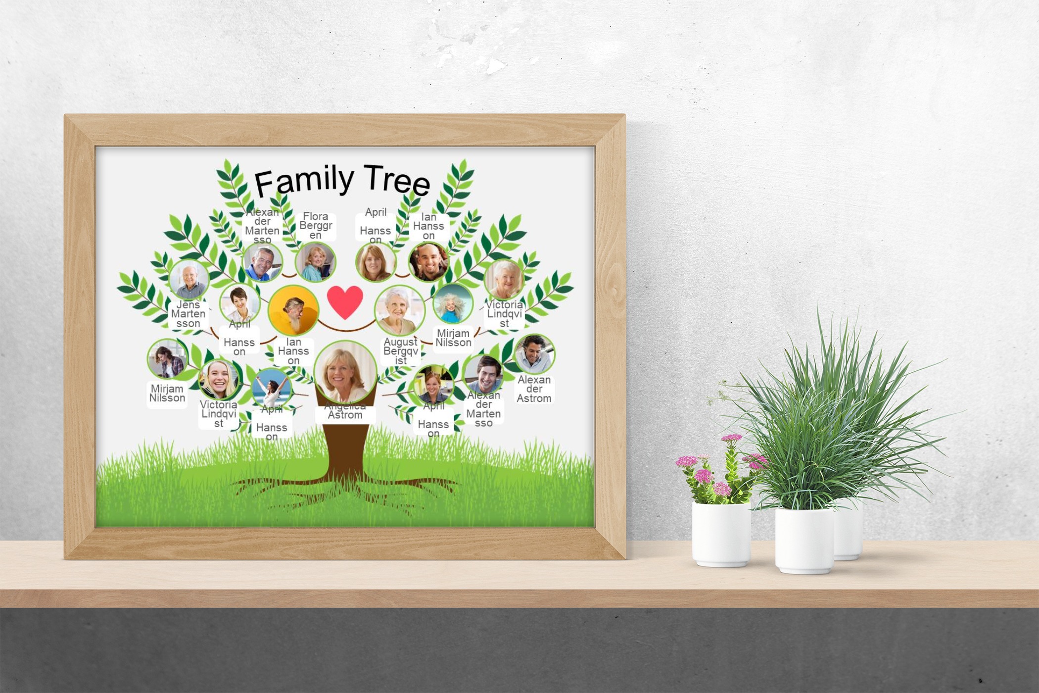 Free Family Tree PowerPoint Template Slidesbase