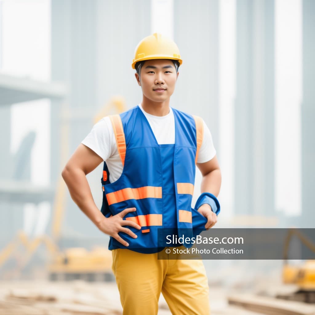 Young Asian Construction Worker
