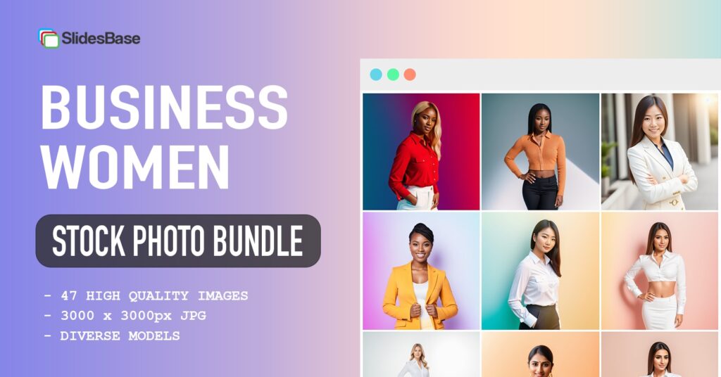 Businesswomen stock photo bundle
