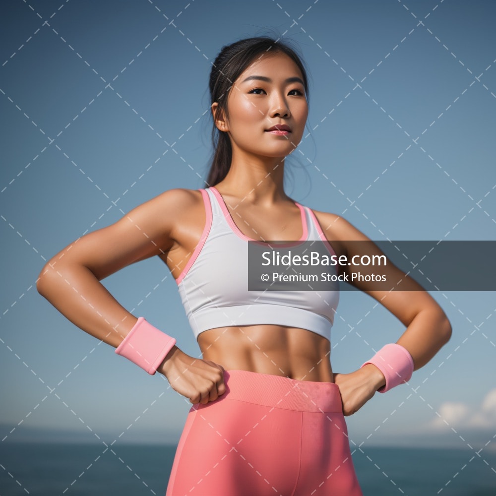 Premium Photo  Young healthy asian pregnant woman in sports bra